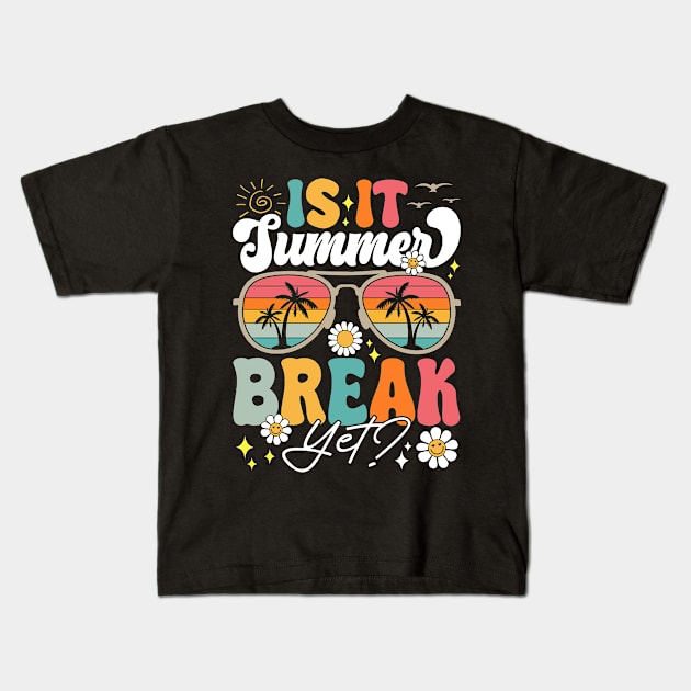 Retro Schools Out For Summer Last Day Of School Teacher Kids T-Shirt by masterpiecesai